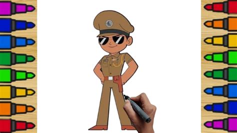 How to Draw Little Singham .